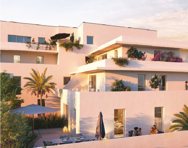 Casa Nova – Façade au coucher du soleil, Perpignan